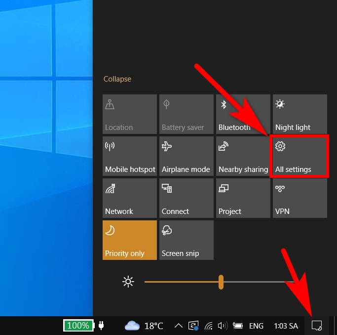 tăng độ sáng màn hình laptop 7