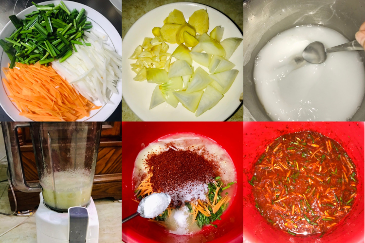 Làm sốt kim chi ăn liền