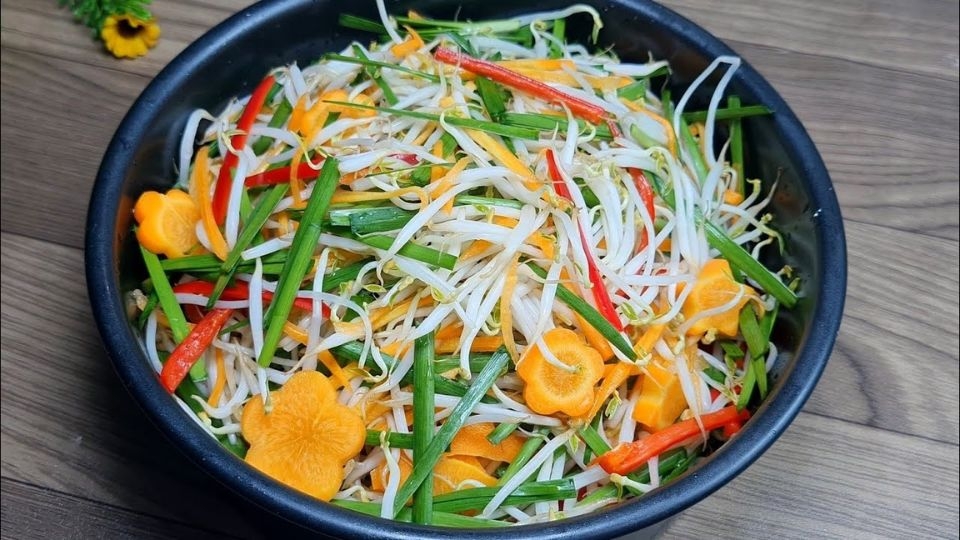 Thành phẩm dưa giá ăn liền không cần dùng giấm