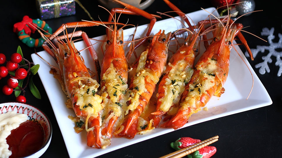 Tôm nướng phô mai mà món ăn rất được yêu thích