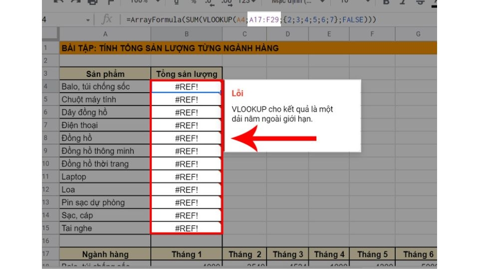Lỗi kết hợp #REF!