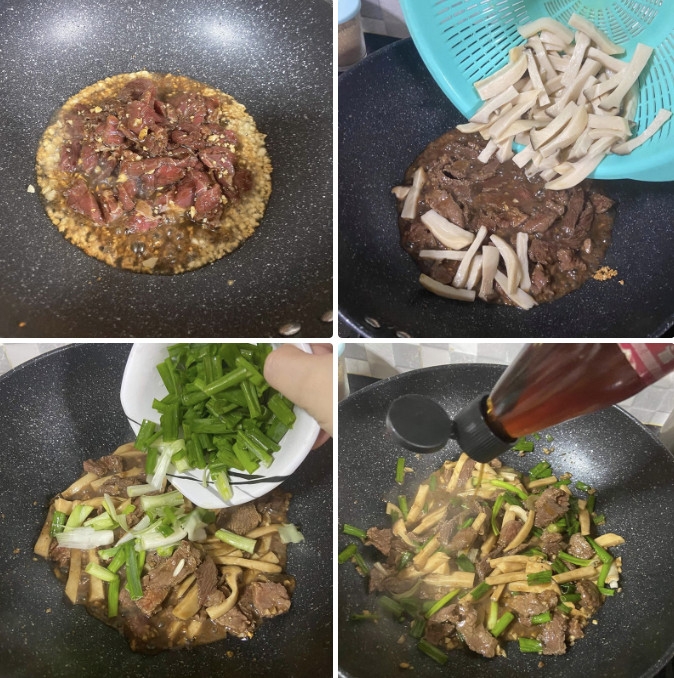 nấm đùi gà xào thịt bò - ảnh 5