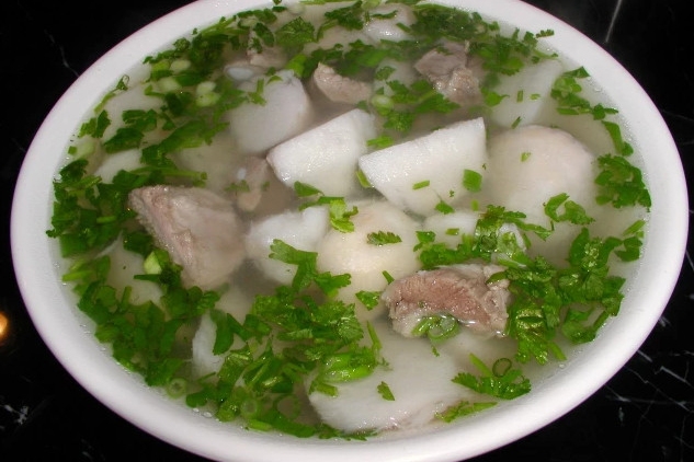 canh xương khoai sọ - ảnh 5