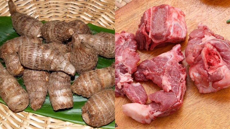 canh xương khoai sọ - ảnh 1