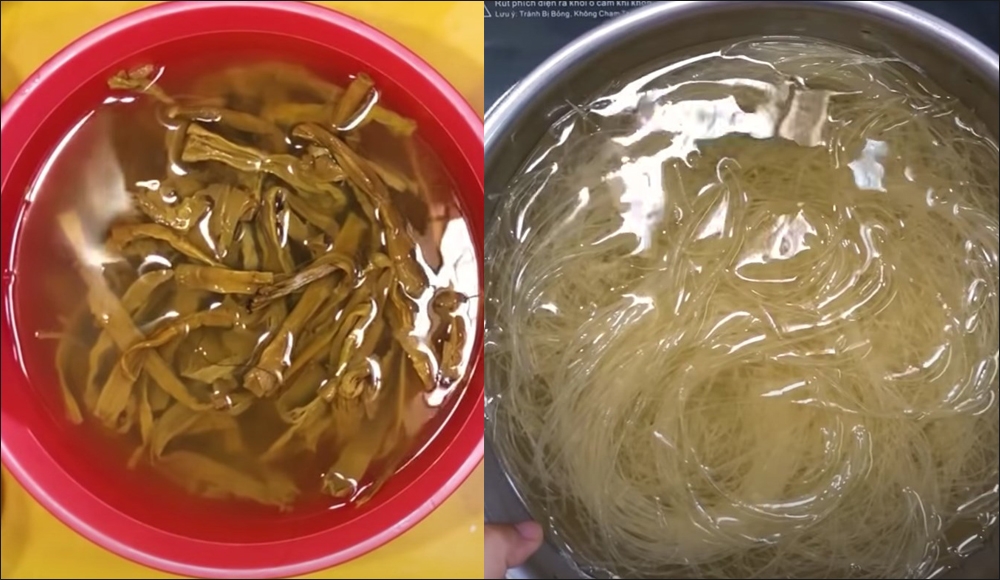 Cách sơ chế miến và măng khô