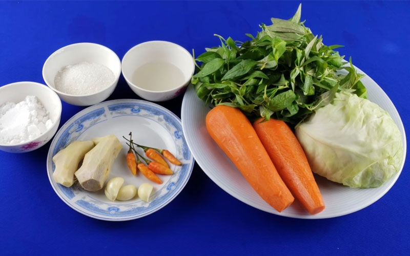 cách làm đồ chua ăn liền 4