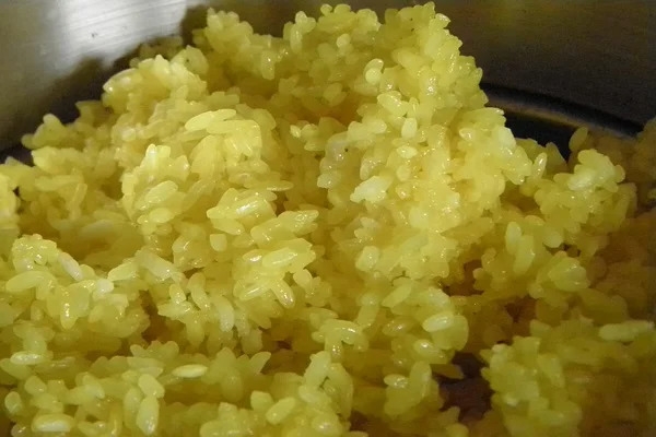 Mẻ xôi đã nấu chín