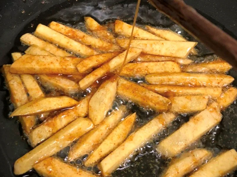 Ngào khoai môn với bơ