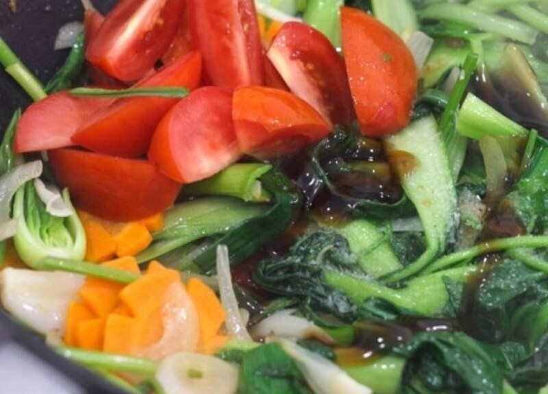 Xào rau củ thịt bò