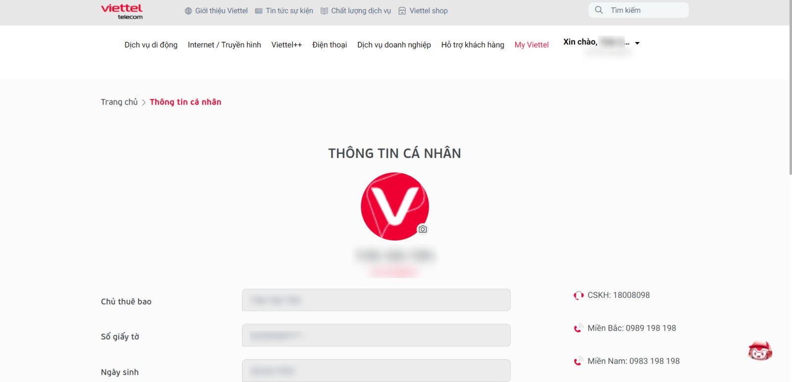 tra cứu thông tin thuê bao viettel 8