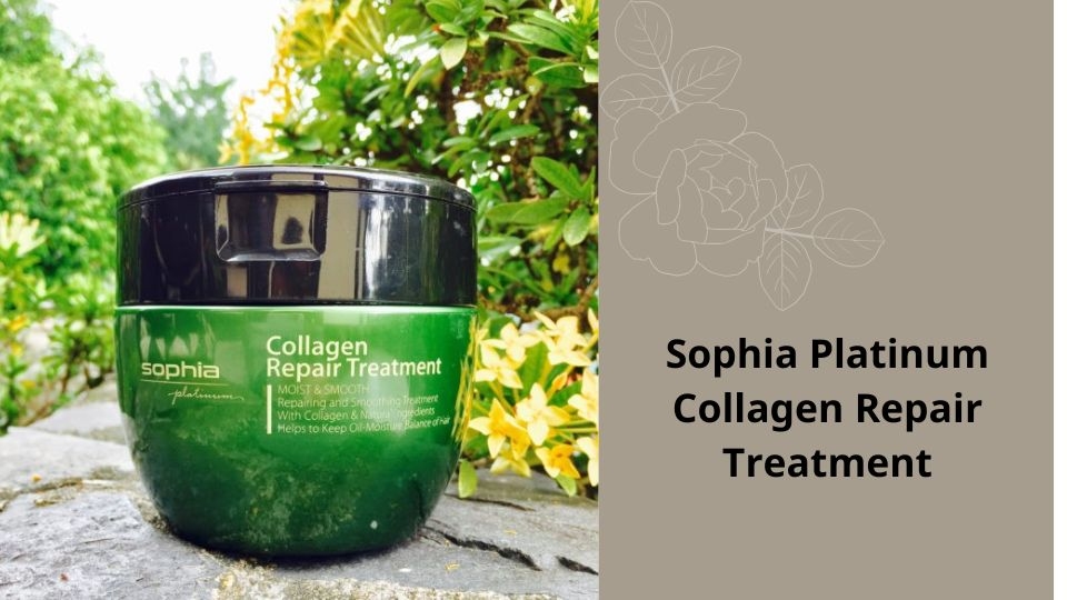 Kem ủ Sophia Platinum Collagen Repair Treatment có thành phần gồm các loại thảo dược tự nhiên, phù hợp nhiều loại tóc