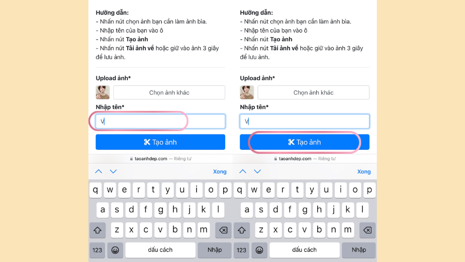 Cách tạo khung ảnh bìa facebook Tết Giáp Thìn 2024 độc đáo bước 4