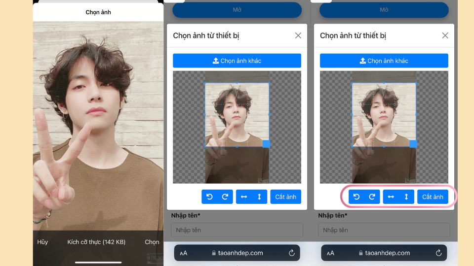 Cách tạo khung ảnh avatar facebook Tết Giáp Thìn 2024 với Tạo ảnh đẹp bước 3