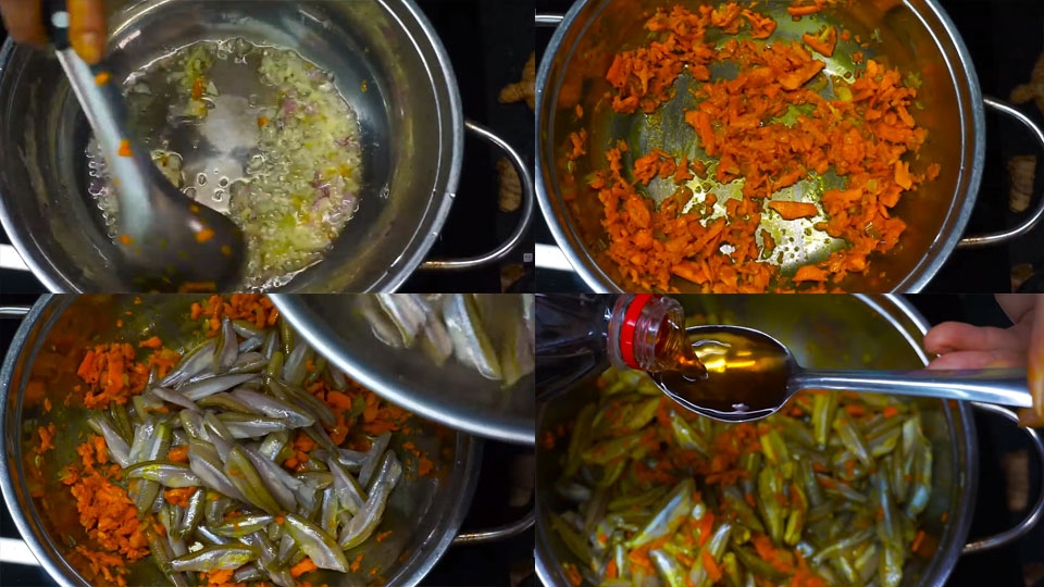 Kho cá lòng tong với nghệ