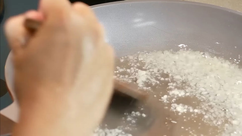 Phi tỏi với mỡ lợn