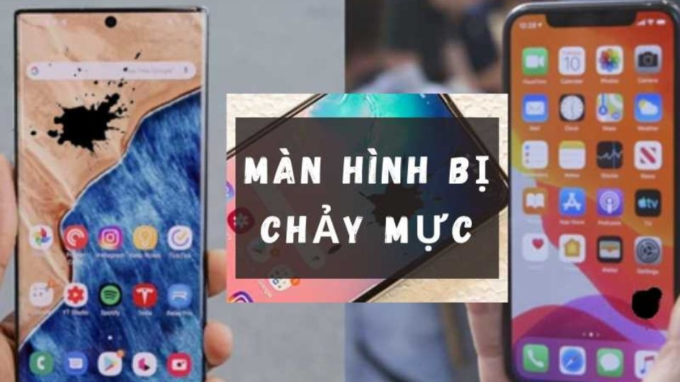 Điện thoại có hiện tượng màn hình bị chảy mực có nguy hiểm không?