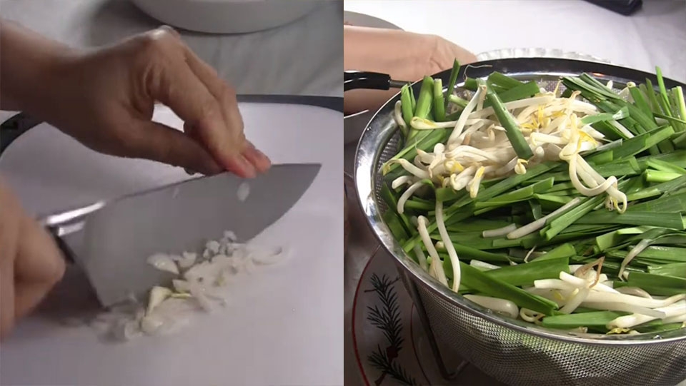 Sơ chế sạch sẽ các nguyên liệu