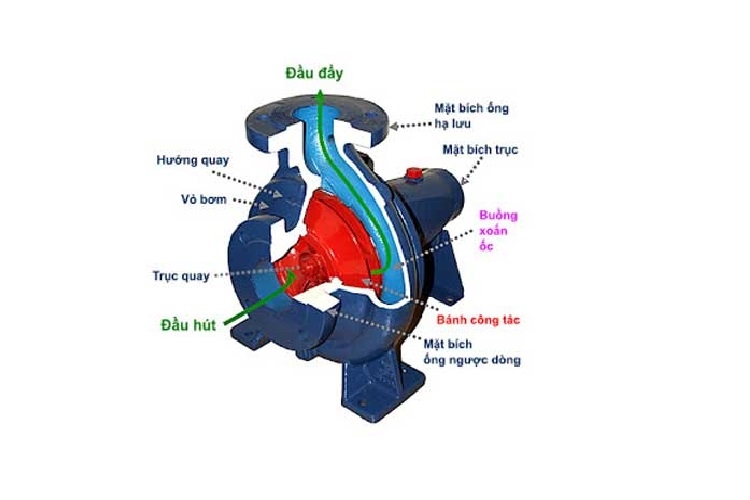 Cấu tạo của máy bơm nước đẩy cao