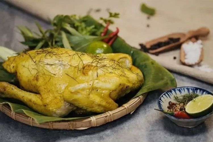 hấp gà bằng nồi cơm điện (hình 5)