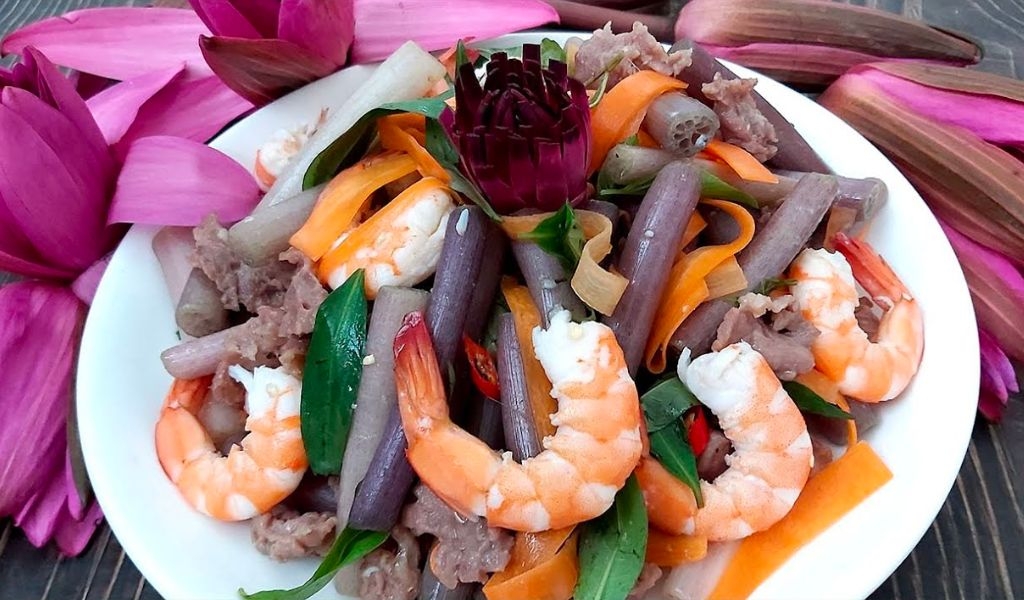 Cách làm bông súng xào tỏi và các món ngon từ bông súng có thể bạn chưa biết 3