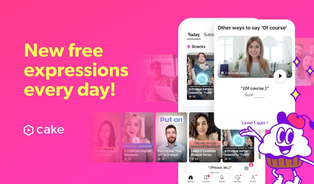 Ứng dụng Cake học tiếng Anh hoàn toàn miễn phí, cải thiện giao tiếp nhanh chóng 2