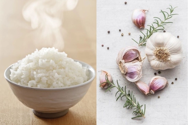 Nguyên liệu làm cơm chiên tỏi