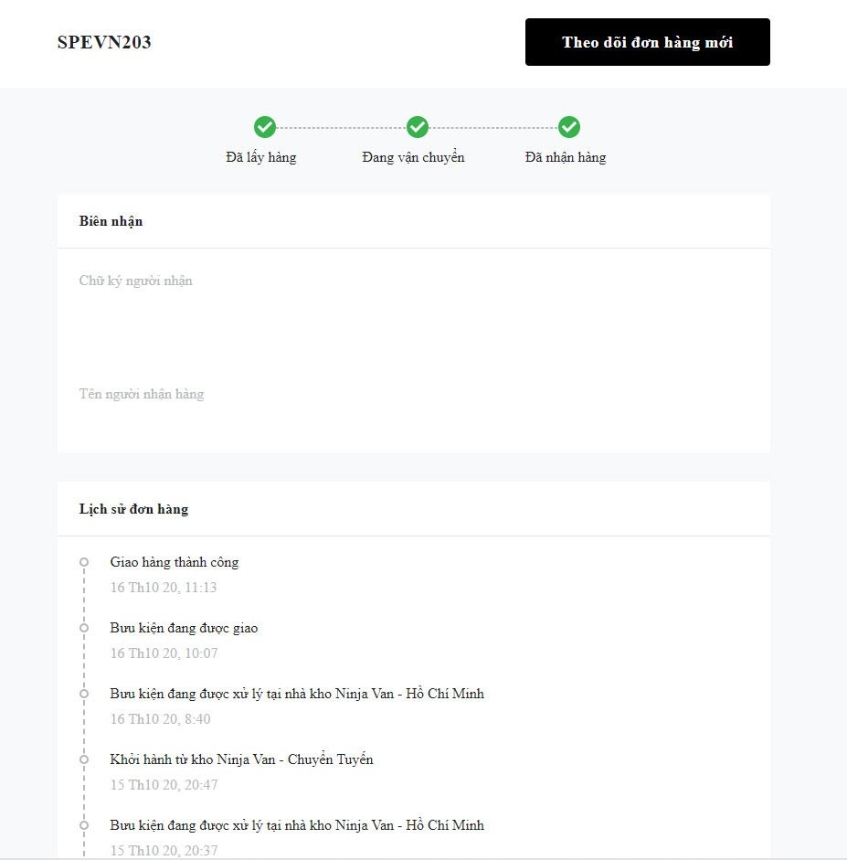 tra cứu đơn hàng Ninja Van - hình 6