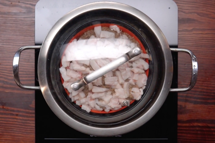 Hấp pate bằng phương pháp hấp cách thủy