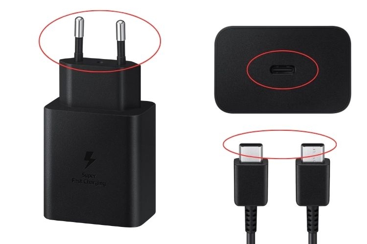 ​​​​​​Phân biệt cục sạc Samsung