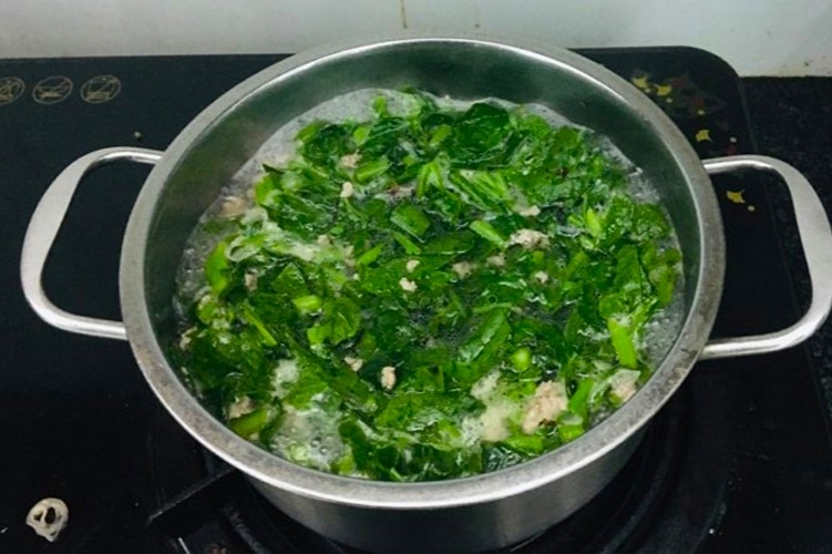 cách nấu canh mồng tơi 4