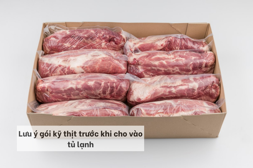 Gói kỹ thịt nạc dăm