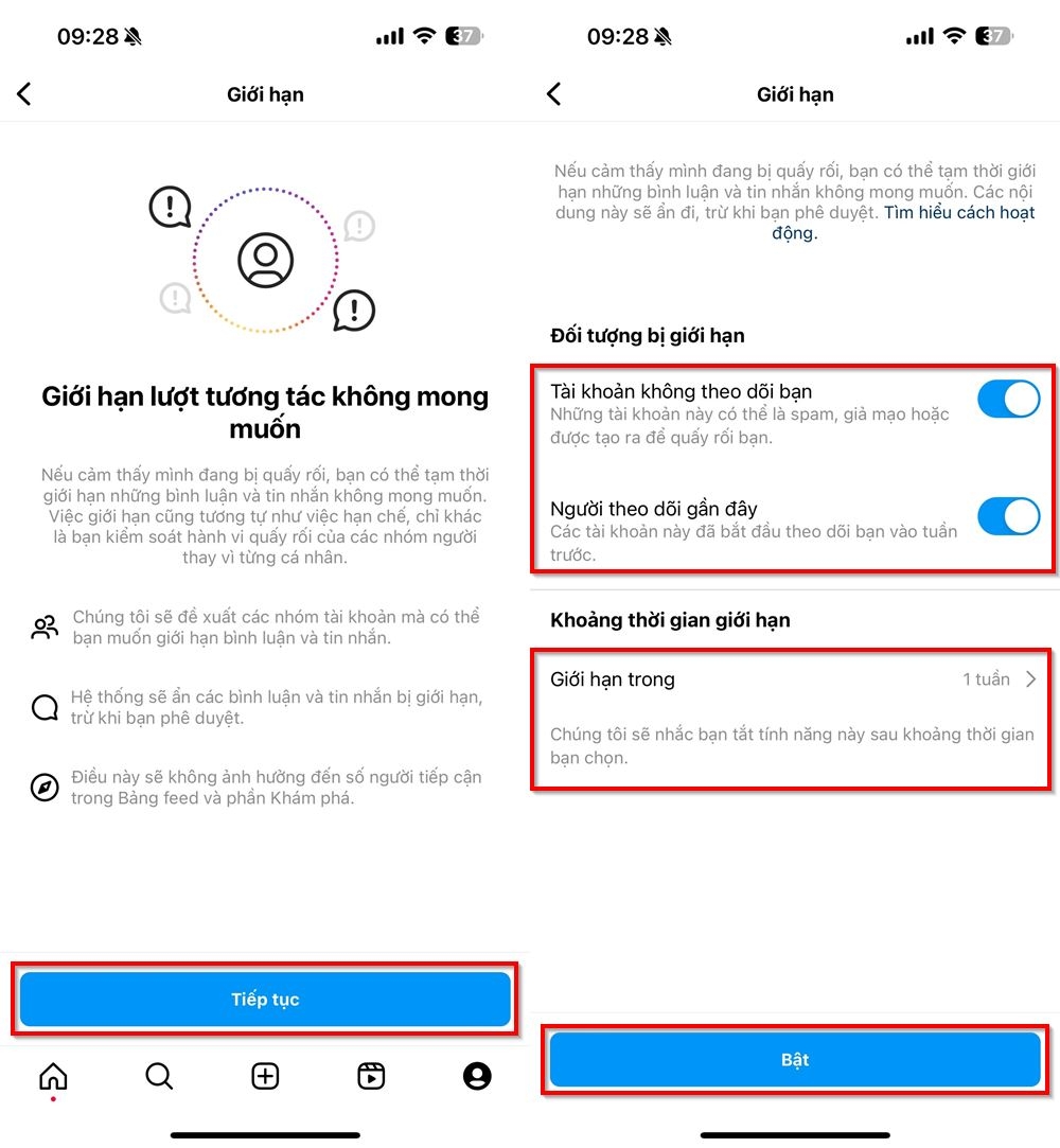 Cách giới hạn hạn tin nhắn hoặc bình luận trên Instagram 3