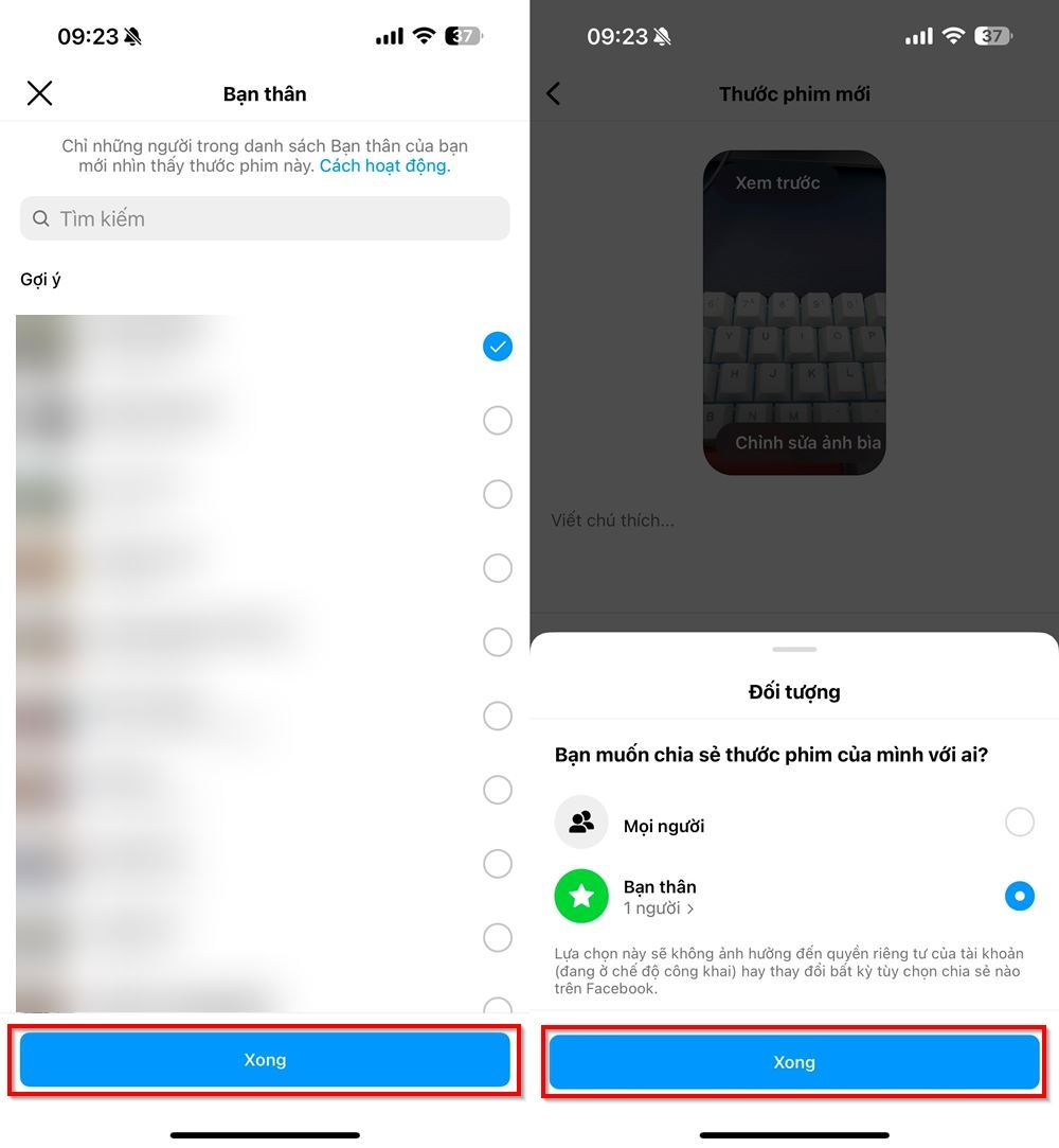 Cách đăng video Instagram Reels chỉ bạn thân mới xem được 4