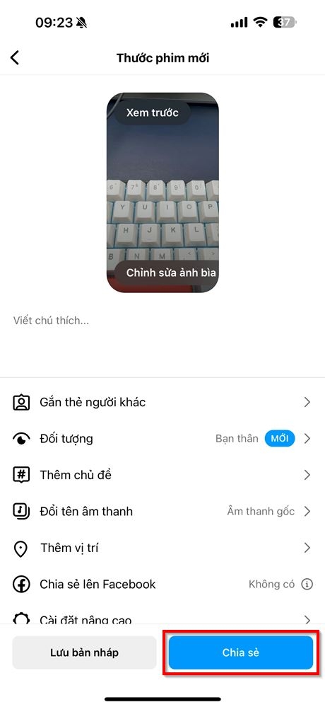 Cách đăng video Instagram Reels chỉ bạn thân mới xem được 5