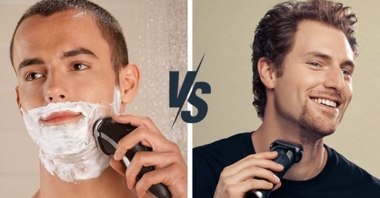 nên cạo râu khô hay ướt