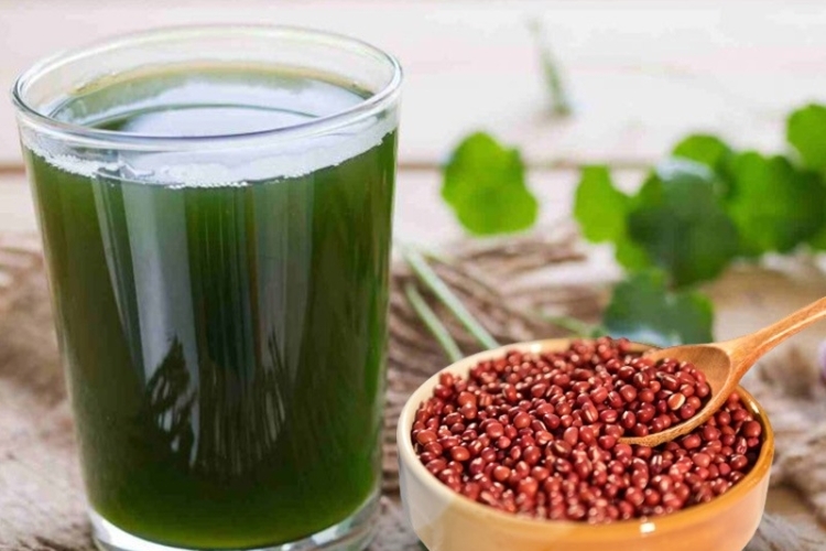 Nước ép rau má mix đậu đỏ