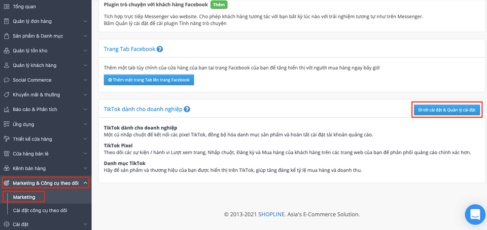 Liên kết tài khoản doanh nghiệp