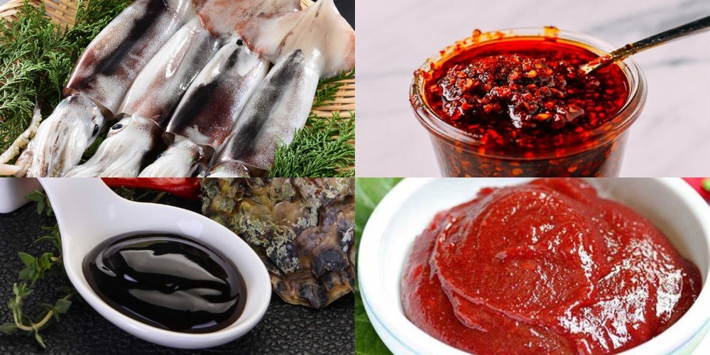 Nguyên liệu làm món mực nướng sa tế