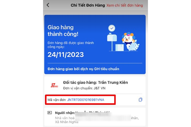 tra cứu giúp lô hàng Lazada (hình 4)