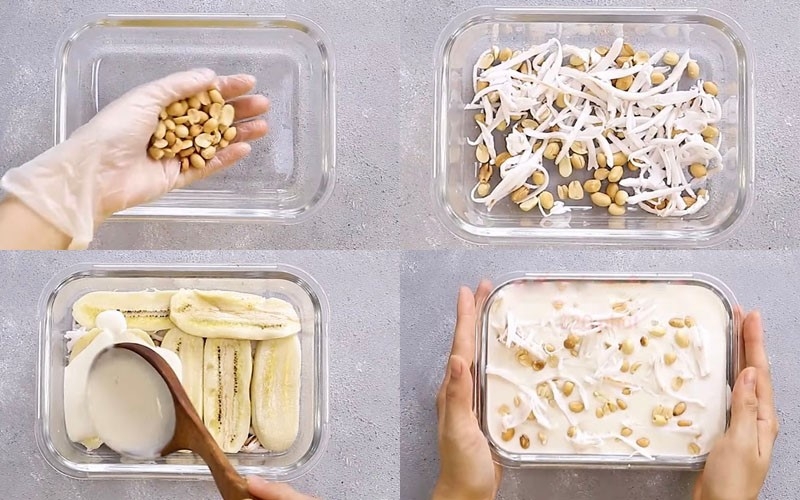 Cho kem vào khuôn thủy tinh
