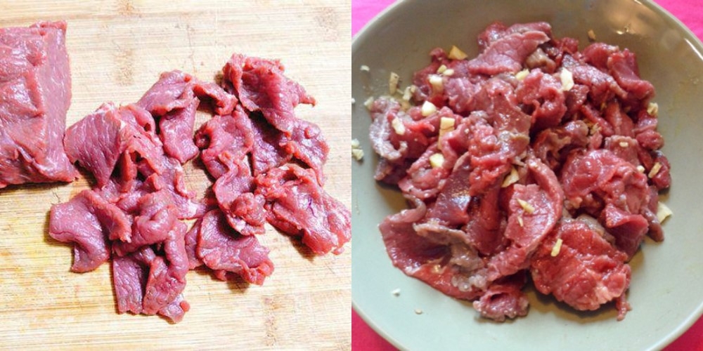 Sơ chế và ướp thịt bò thấm vị