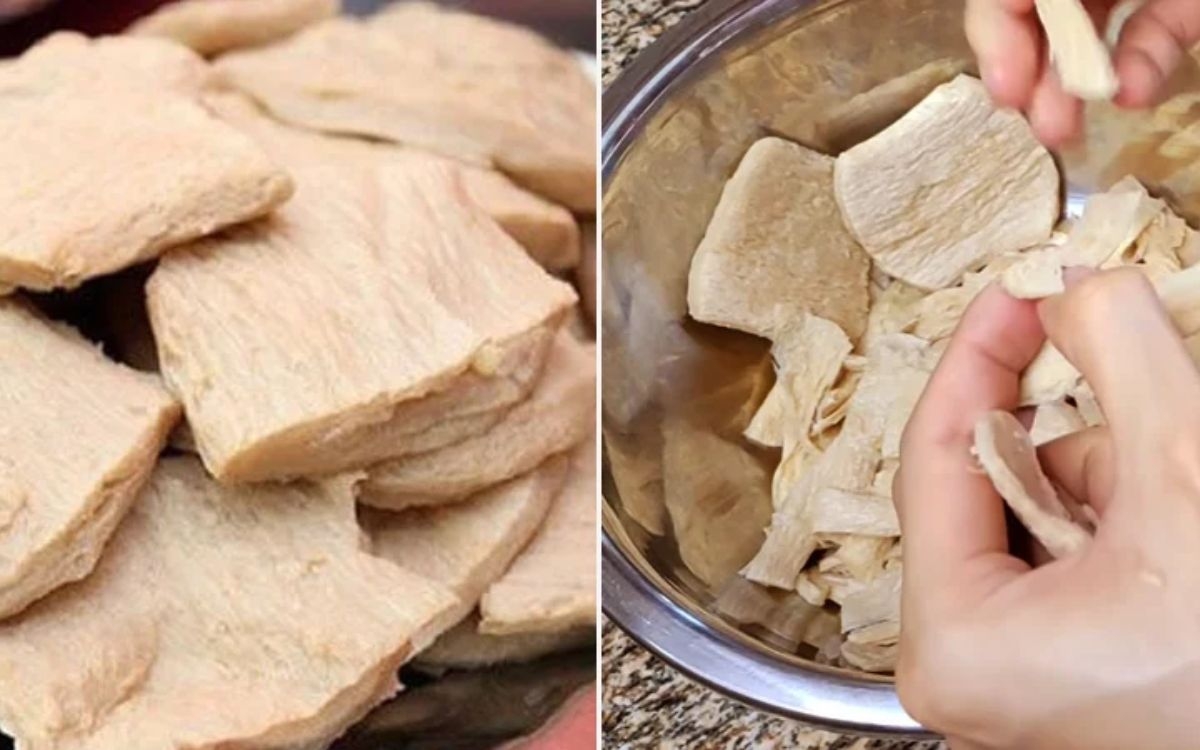 Bước 1: Sơ chế sườn non chay