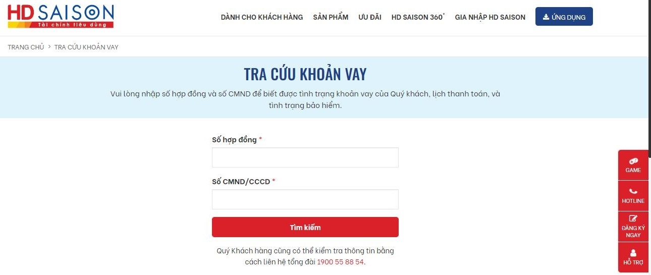 tra cứu khoản vay HD SAISON - hình 6