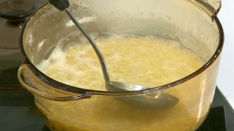 Hoàn thành chè đậu xanh