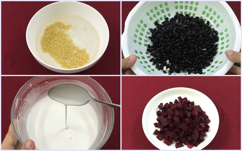 Sơ chế đậu và nguyên liệu khác