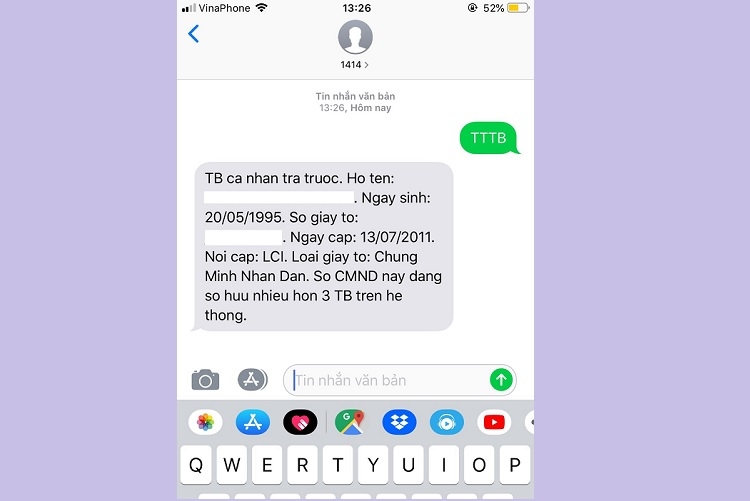 Tra cứu thông tin thuê bao Vinaphone qua tổng đài 1414