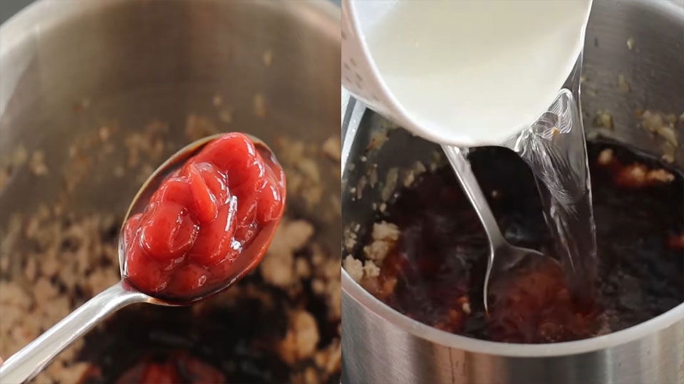 Nêm gia vị cho sốt bánh mì