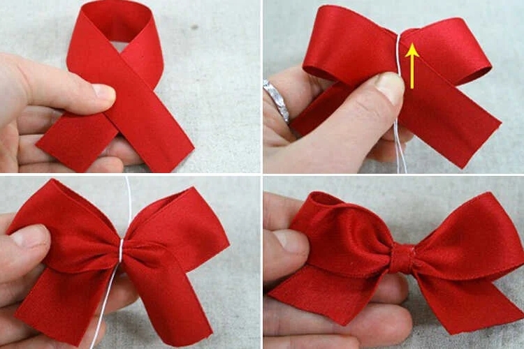 Cách thắt nơ ruy băng cơ bản