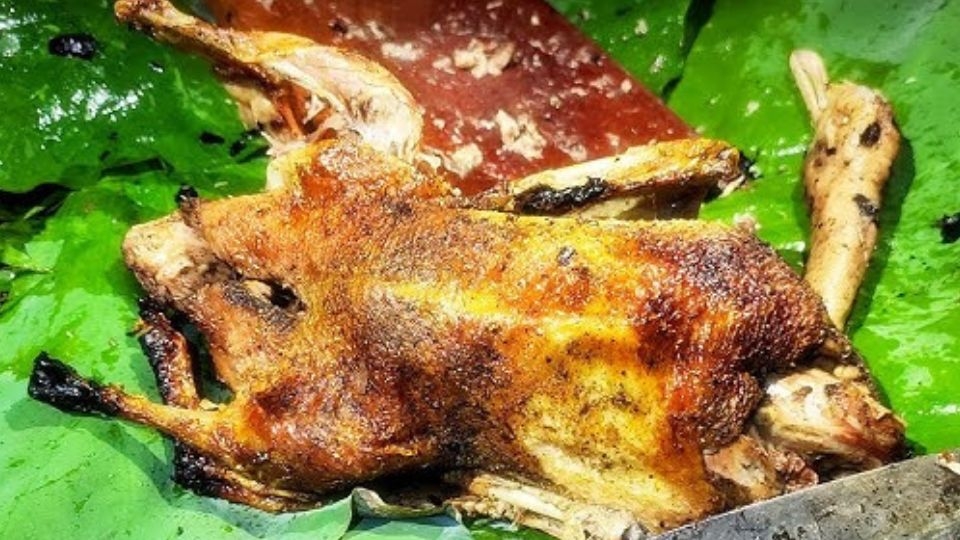 Vịt nướng lá sen