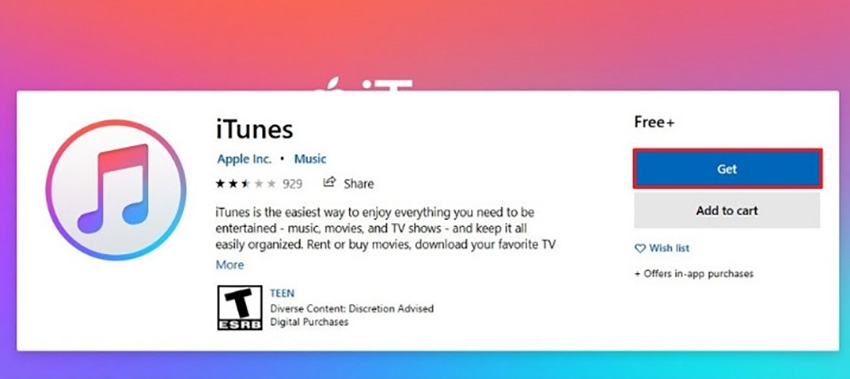 Truy cập phần mềm iTunes trên máy tính